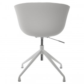 Sedia da Ufficio Alexandra House Living Bianco Rosso Girevole
