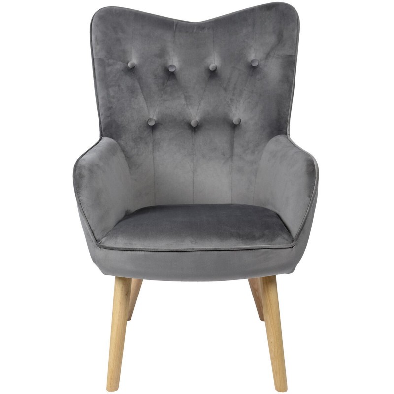 Poltrona Alexandra House Living Grigio 65 x 99 x 71 cm