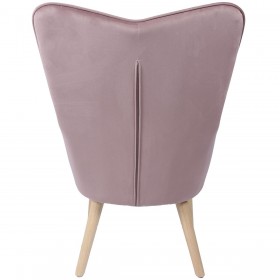 Poltrona Alexandra House Living Rosa 65 x 99 x 71 cm