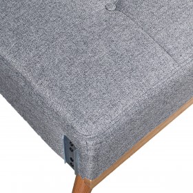 Divano Letto Alexandra House Living Grigio 216 x 81 x 87 cm