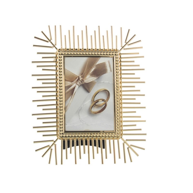 Cornice Portafoto Alexandra House Living Dorato Cristallo 23 x 3 x 28 cm