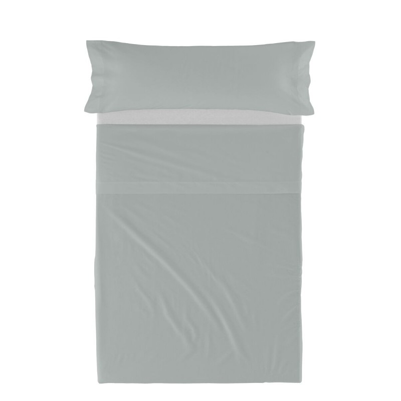 Set di Lenzuola HappyFriday BASIC KIDS Grigio Singolo 180 x 270 cm 2 Pezzi