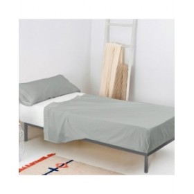 Set di Lenzuola HappyFriday BASIC KIDS Grigio Singolo 180 x 270 cm 2 Pezzi