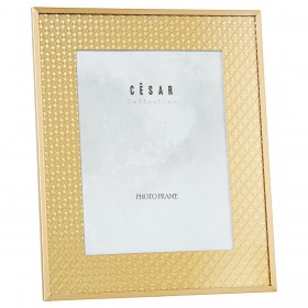 Cornice Portafoto Alexandra House Living Dorato Cristallo 28 x 33 x 2 cm