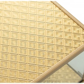 Scatola-Portagioie Alexandra House Living Dorato Cristallo 21 x 9 x 13 cm