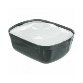 Fontana per Animali Domestici Trixie Polygon Bianco Grigio Silicone Melammina 2,5 L 28 x 11 x 22 cm