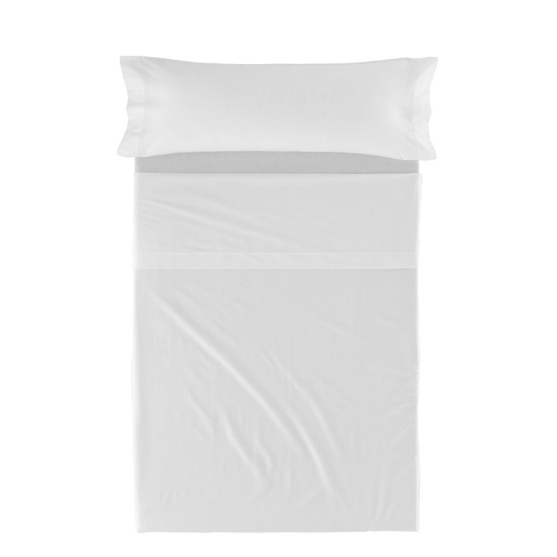 Set di Lenzuola HappyFriday Basic Kids Bianco 2 Pezzi