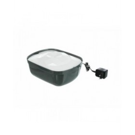 Fontana per Animali Domestici Trixie Polygon Bianco Grigio Silicone Melammina 2,5 L 28 x 11 x 22 cm