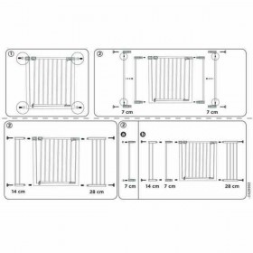 Estensioni per barriera Safety 1st 14 cm