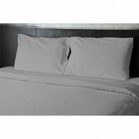 Set di Lenzuola HOME LINGE PASSION Flat sheet Grigio Letto singolo 180 x 290 cm