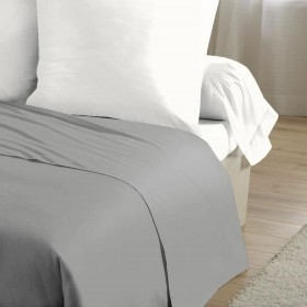 Set di Lenzuola HOME LINGE PASSION Flat sheet Grigio Letto singolo 180 x 290 cm