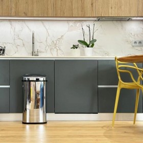 Secchio della spazzatura Kitchen Move Grigio Metallo
