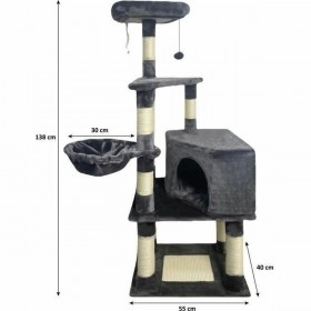 Tiragraffi per Gatti SWIFTY Dark Grigio Sisal