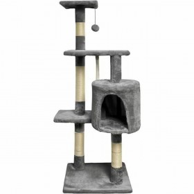 Tiragraffi per Gatti Paloma Dark Grigio Poliestere Stoffa Legno (1 Unità)
