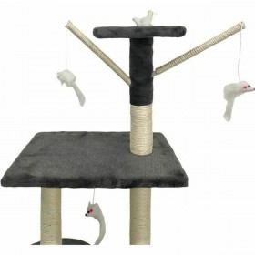 Tiragraffi per Gatti Jipsy Dark Grigio Stoffa Legno (1 Unità)