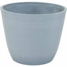 Vaso Mega Collections Ecostone Egg Grigio 31 x 25,5 cm