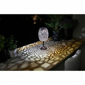 Lampada ad energia solare Galix G2003 Cromo 10 W Bianco Freddo 10 lm