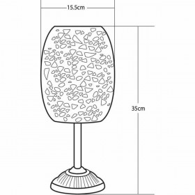 Lampada ad energia solare Galix G2003 Cromo 10 W Bianco Freddo 10 lm