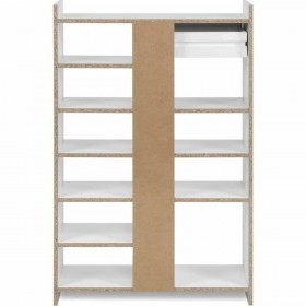 Scarpiera MÜNSTER Bianco Rettangolare 71,5 x 25 x 109 cm