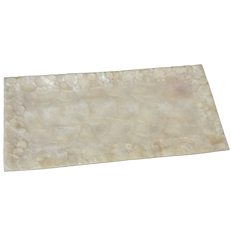 Centrotavola Alexandra House Living Naturale Madreperla 19 x 37 x 2 cm