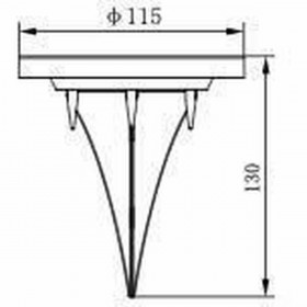 Lampada ad energia solare Galix G4525 Argento