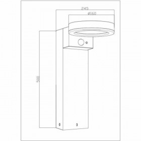Lampada ad energia solare Galix G4590B Argentato 1000 Lm