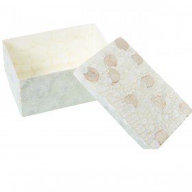 Set di Scatole Decorative Alexandra House Living Marrone Madreperla 2 Pezzi