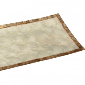 Centrotavola Alexandra House Living Beige Naturale Madreperla 14 x 14 x 14 cm