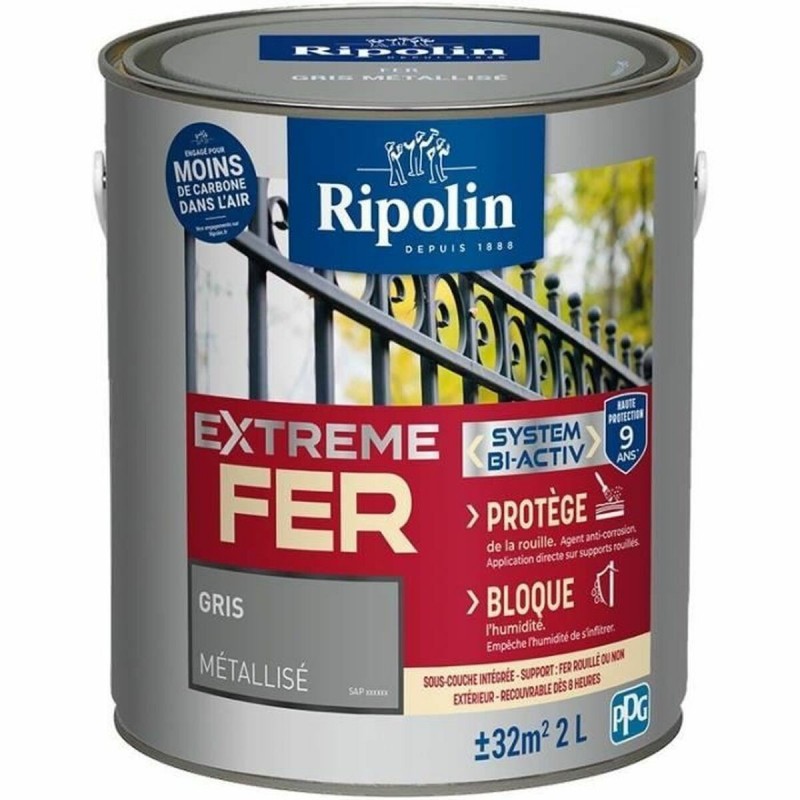 Vernice di Fondo Ripolin Grigio 2 L Mat