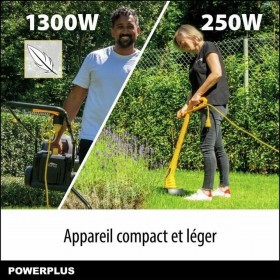 Tagliaerba elettrico Powerplus POWXG62205T 1300 W 220-240 V 32 cm 32 L