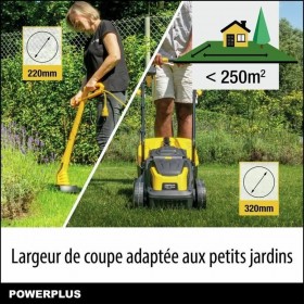 Tagliaerba elettrico Powerplus POWXG62205T 1300 W 220-240 V 32 cm 32 L