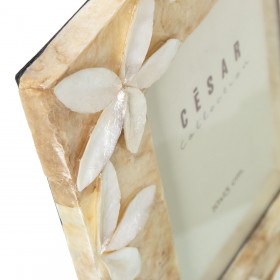 Cornice Portafoto Alexandra House Living Marrone Madreperla 27 X 1 X 32 CM