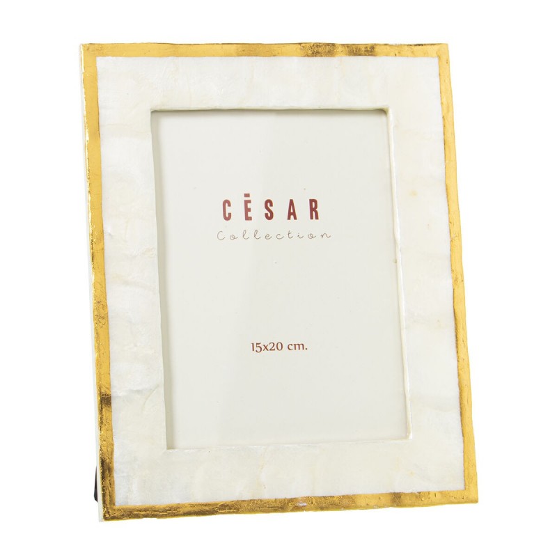 Cornice Portafoto Alexandra House Living Dorato Madreperla 22 X 1 X 27 CM