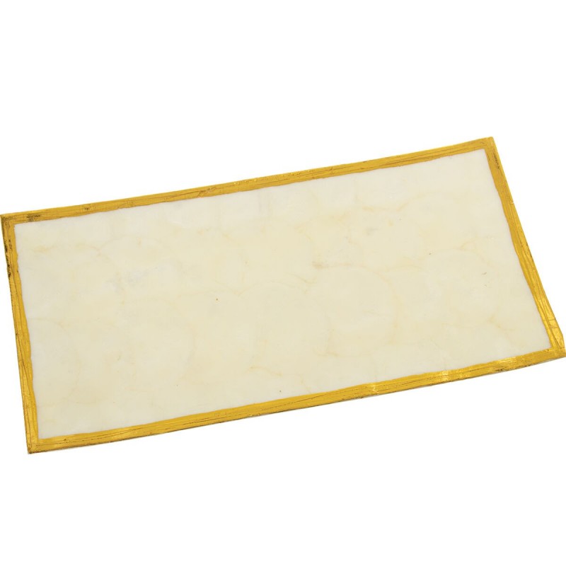 Centrotavola Alexandra House Living Dorato Madreperla 40 x 1 x 20 cm