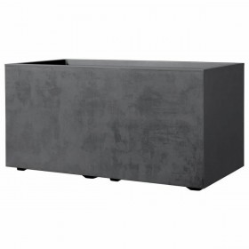 Vaso Autoirrigante Deroma Antracite 79 cm Plastica Rettangolare