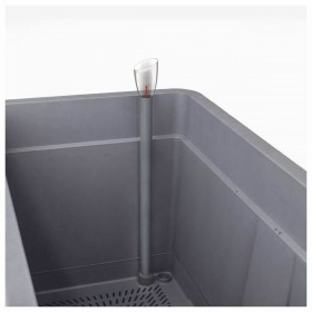 Vaso Autoirrigante Deroma Antracite 78 x 38 x 39 cm Plastica Rettangolare