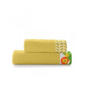 Set di asciugamani HappyFriday MR FOX Senape 2 Pezzi