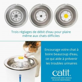 Fontana per Animali Domestici Catit Bianco Plastica/Acciaio inossidabile