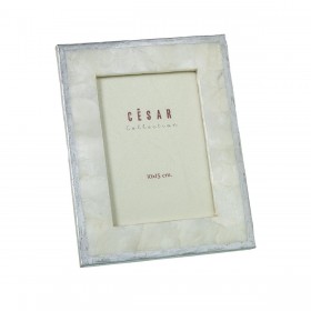 Cornice Portafoto Alexandra House Living Dorato Madreperla 17 x 1 x 22 cm