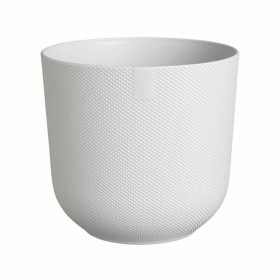 Vaso Elho Bianco Plastica Rotondo
