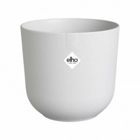 Vaso Elho Bianco Plastica Rotondo
