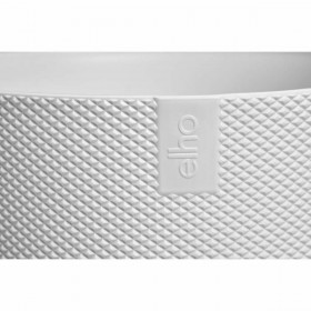 Vaso Elho Bianco Plastica Rotondo