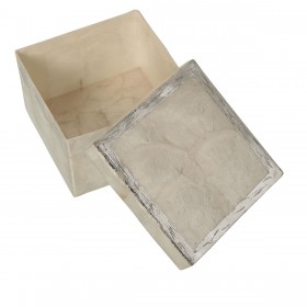 Set di Scatole Decorative Alexandra House Living Dorato Madreperla 2 Pezzi