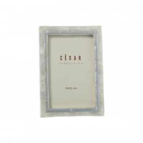 Cornice Portafoto Alexandra House Living Argentato Madreperla 12 x 1 x 17 cm