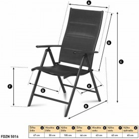 Sedia da giardino Fieldmann FDZN 5016