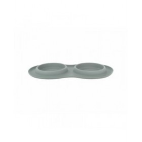 Ciotola per cani Trixie Grigio Acciaio inossidabile Ø 16 cm Doppia 2 × 0,3 L 47 × 3 × 26 CM