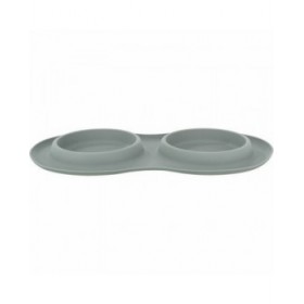Ciotola per cani Trixie Grigio Acciaio inossidabile Ø 16 cm Doppia 2 × 0,3 L 47 × 3 × 26 CM