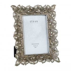 Cornice Portafoto Alexandra House Living Argentato Plastica 17 x 2 x 21 cm
