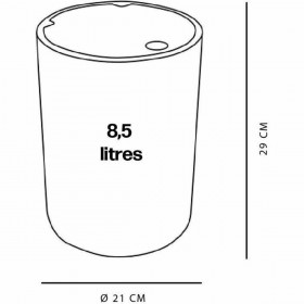Cestino a pedale TODAY UTILITY Vert 8,5 L 8 L 21 x 29 cm