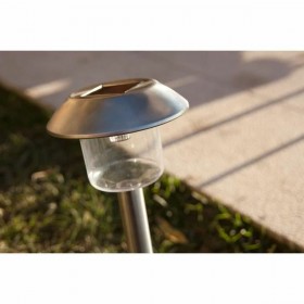 Lampada ad energia solare Lumisky Alesia LED Argentato Acciaio inossidabile Bianco Freddo (8 Unità)